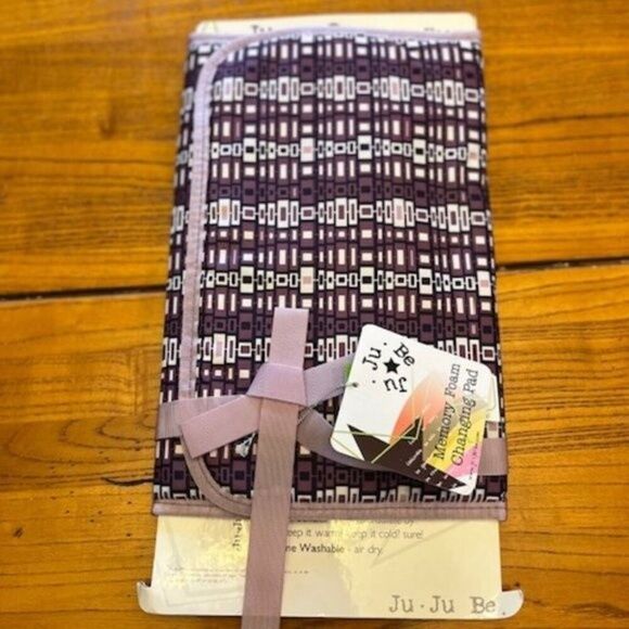 Ju-Ju-Be Memory Foam Changing Pad - Jujuberry Squares - Picture 1 of 2